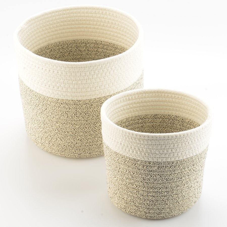 Кашпо nygard, D25х24 см, кремовое/светло-бежевое (74834)