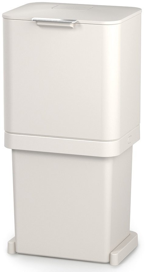Контейнер для мусора с двумя баками totem pop, 60 л, белый (67640)