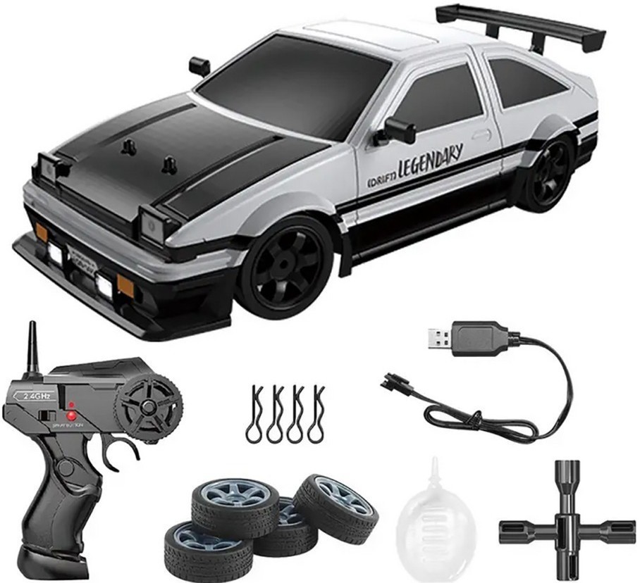 Радиоуправляемая машина для дрифта HB Toyota AE86 (4WD, свет, пар, акб, 1:16) (SC16A03-1)