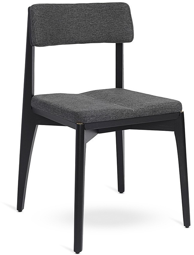 Стул aska, рогожка, черный/мокрый асфальт (77798)