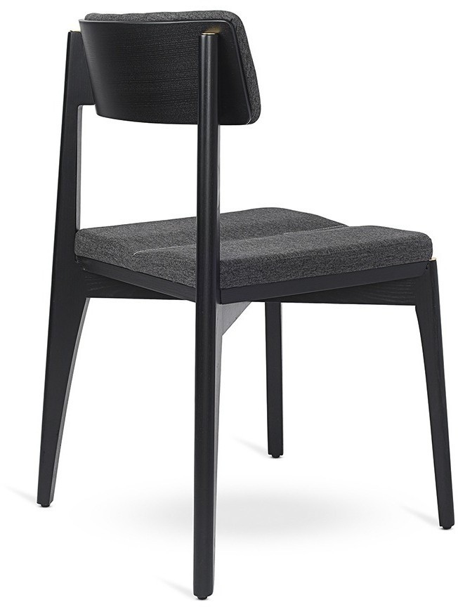 Стул aska, рогожка, черный/мокрый асфальт (77798)