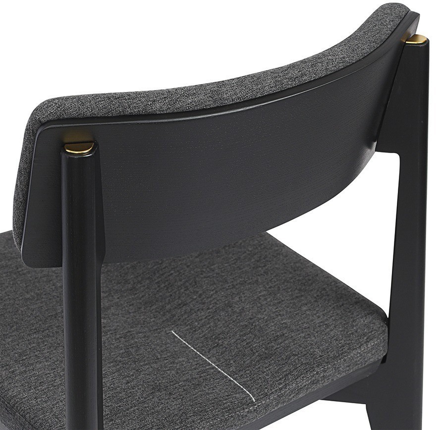 Стул aska, рогожка, черный/мокрый асфальт (77798)