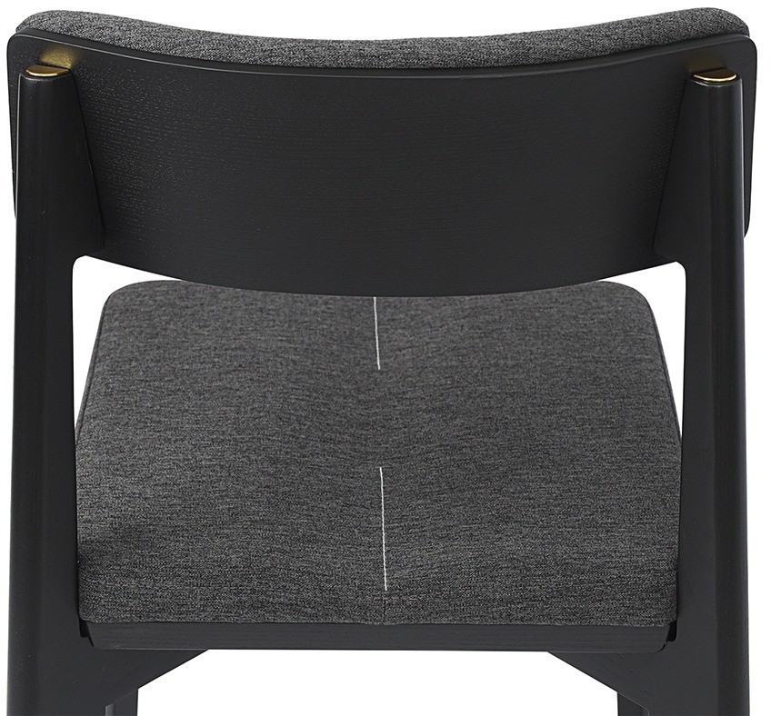 Стул aska, рогожка, черный/мокрый асфальт (77798)