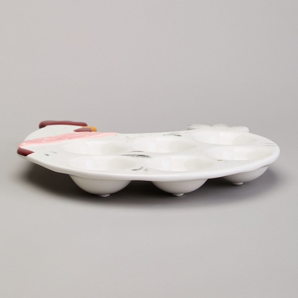 Блюдо на 6 яиц lefard "funny hens" в форме курочки 24,3*22*3 см (358-2293)