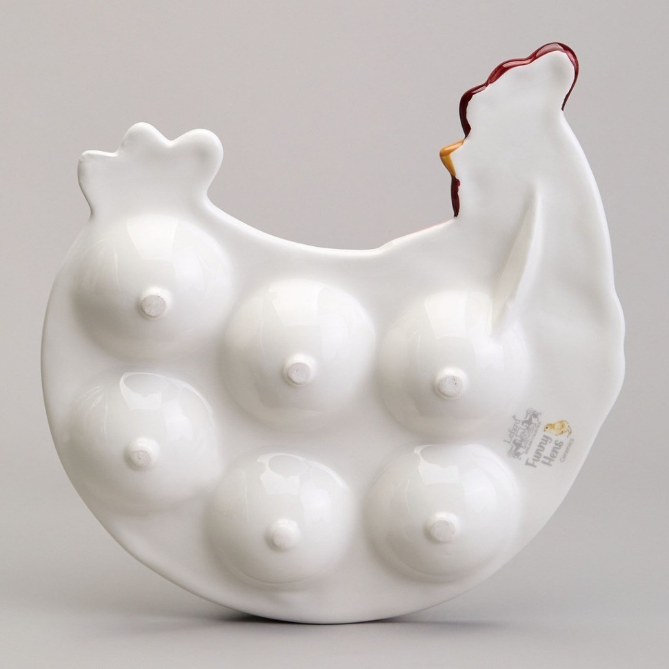 Блюдо на 6 яиц lefard "funny hens" в форме курочки 24,3*22*3 см (358-2293)