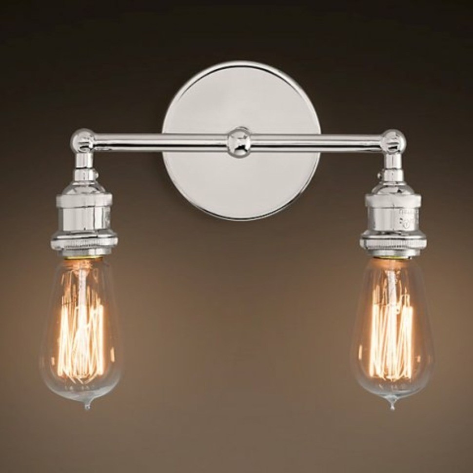 Бра Джесси Дабл DTL9109, металл, chrom finish, RESTORATION HARDWARE