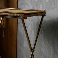 Стол приставной F107, сталь, brass, ROOMERS FURNITURE