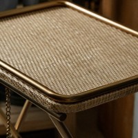 Стол приставной F107, сталь, brass, ROOMERS FURNITURE