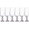 Набор бокалов для шампанского из 6 шт. "claudie/sterna" 180 мл высота=17 см Crystal Bohemia (669-100)