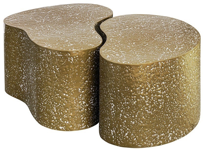 Набор из 2-х столиков grannis, золотистые (76886)