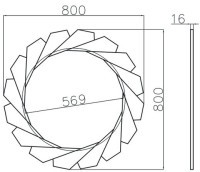 Зеркало d80см (TT-00002770)