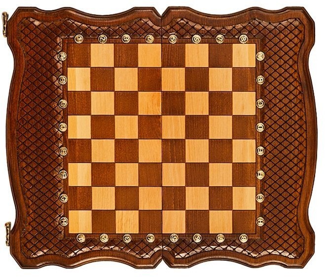 Шахматы + нарды резные "Эндшпиль 2" 40, Simonyan (46995)