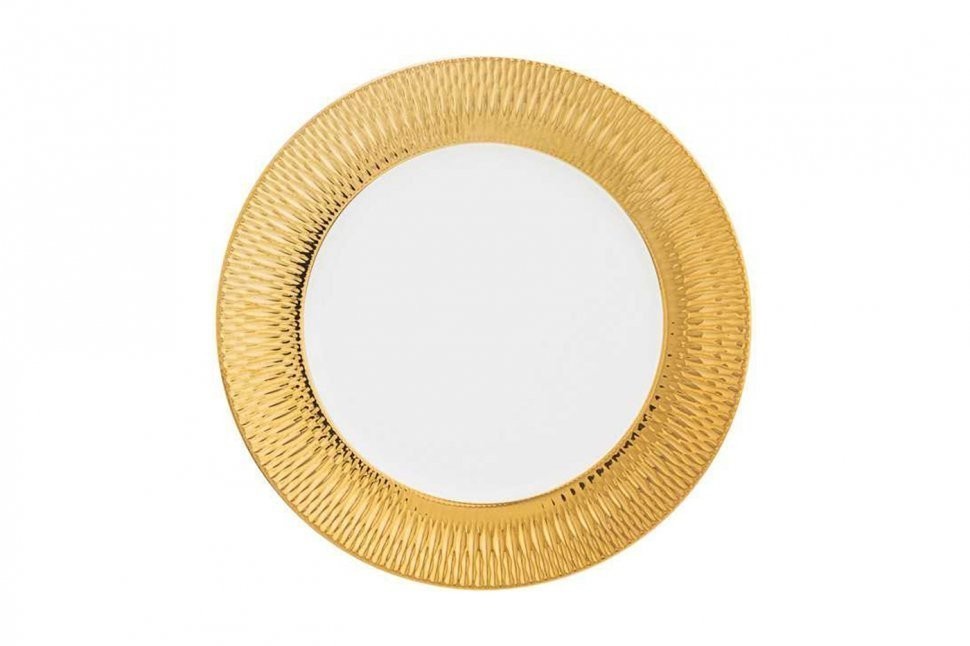 Тарелка закусочная "Crocus" золотая 22 см (TT-00008405)