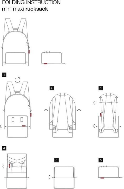 Рюкзак складной mini maxi glencheck red (63979)
