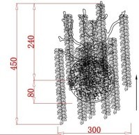Бра 30*45см, металл цвет серебро (TT-00012988)