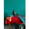 Скатерть на стол из хлопка красного цвета russian north, 170х170 см (65861)