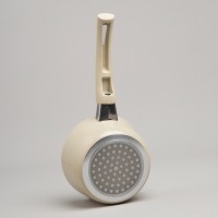 Ковшик agness антип. покр. ручка soft touch  и стекл. крышкой 600 мл 12*6 см (906-258)