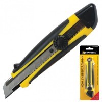 Нож канцелярский 18 мм Brauberg Universal 235402 (3) (76423)