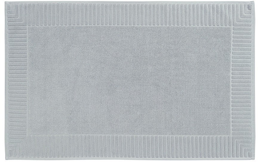 Коврик для ванной с фактурным бортиком светло-серого цвета из коллекции essential, 50x80 см (79172)
