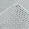 Коврик для ванной с фактурным бортиком светло-серого цвета из коллекции essential, 50x80 см (79172)