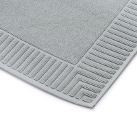 Коврик для ванной с фактурным бортиком светло-серого цвета из коллекции essential, 50x80 см (79172)
