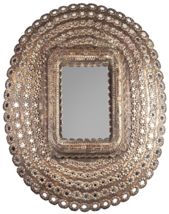 Зеркало Пикок A031, Искусственный композит, Brown, ROOMERS ANTIQUE