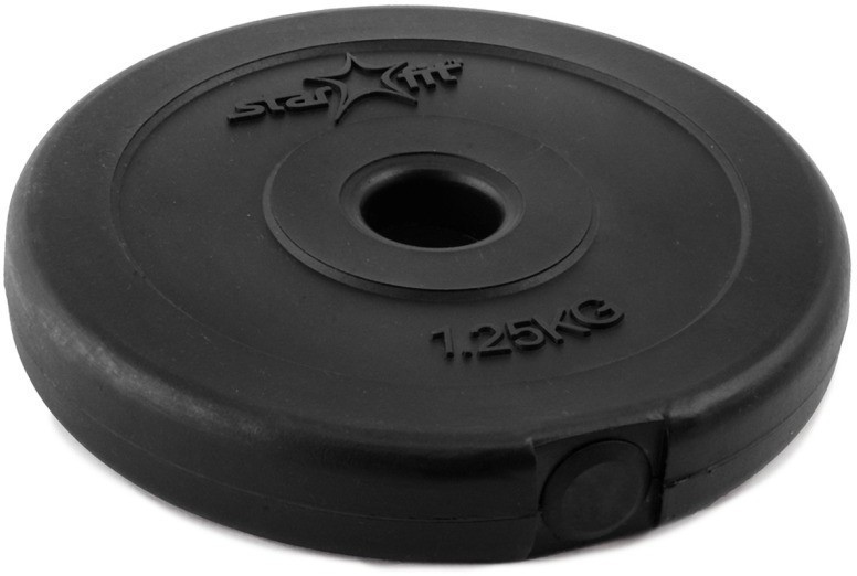 Диск пластиковый BB-203, d=26 мм, черный, 1,25 кг (78532)