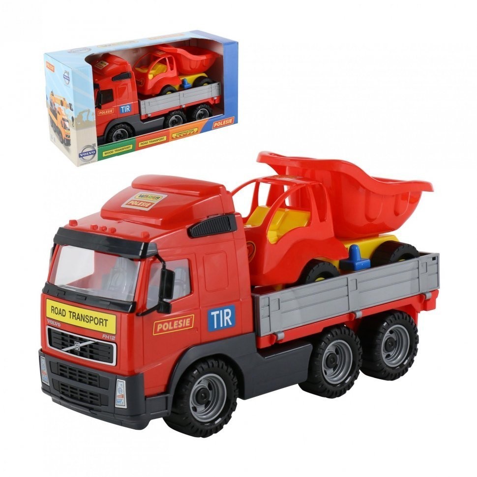 "Volvo", автомобиль бортовой + "Муравей", автомобиль-самосвал (в коробке) (9715_PLS)