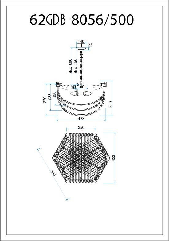 Люстра Marino M d50см h32см (TT-00002211)