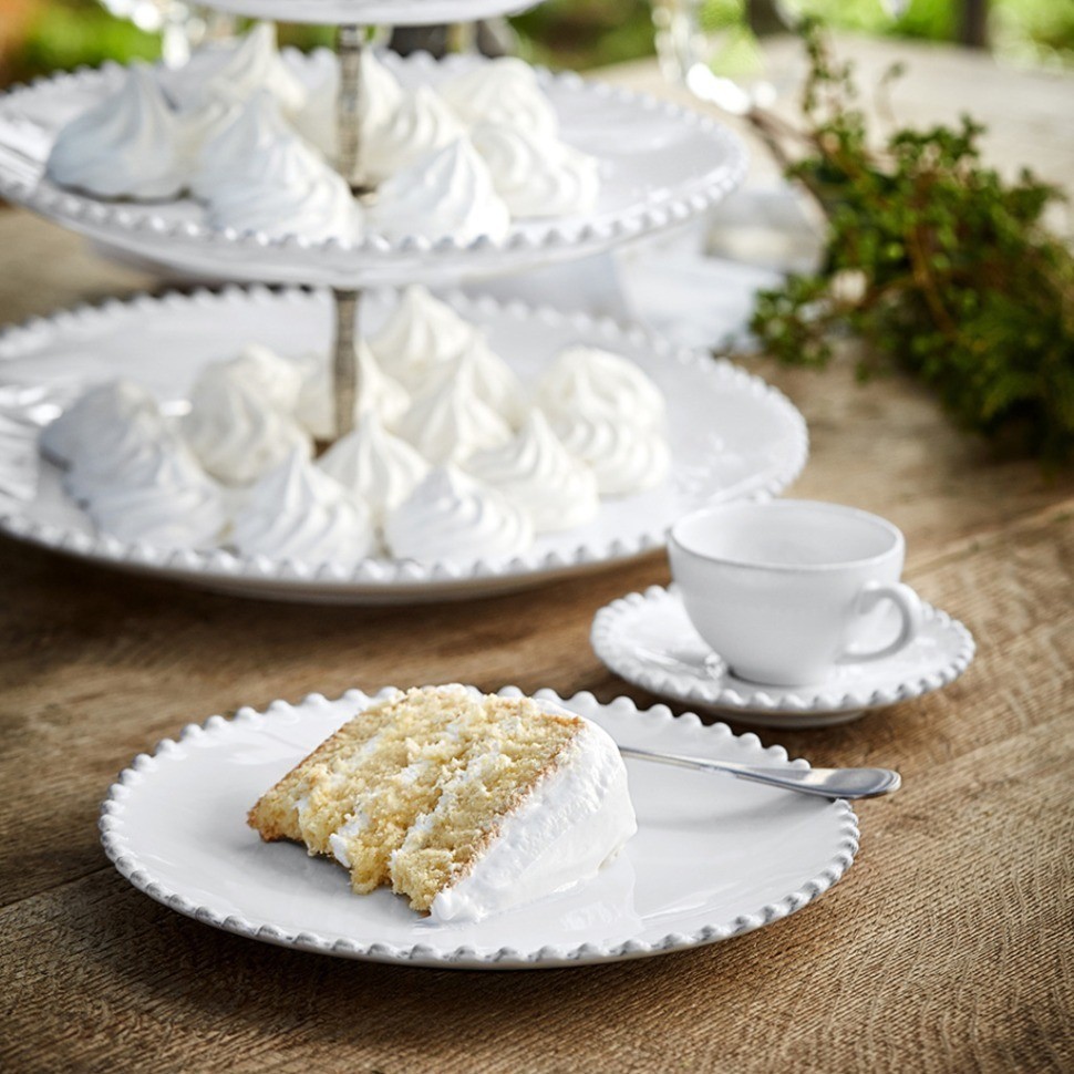 Тарелка PEP222-WHI(PEP222-02202F), 22 см, керамика, white, Costa Nova