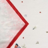 Дорожка &quot;морозко.снегири &quot;45х300см ,красный, 100% хлопок,твил пропитка Lefard (850-745-32)