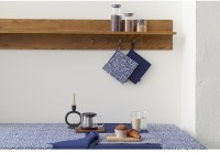 Прихватка из хлопка темно-синего цвета из коллекции essential, 22х22 см (73559)