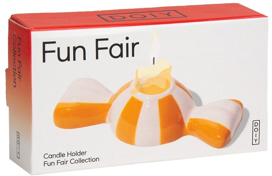 Подсвечник funfair, 5,5х12х3 см, оранжевый (79942)