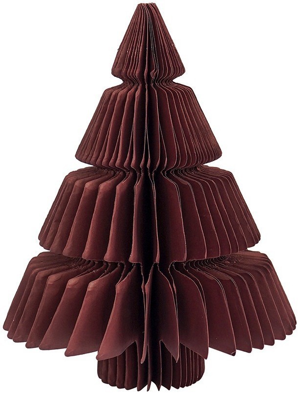 Декор новогодний honeycomb tree бордового цвета из коллекции new year essential, 18 см (76740)