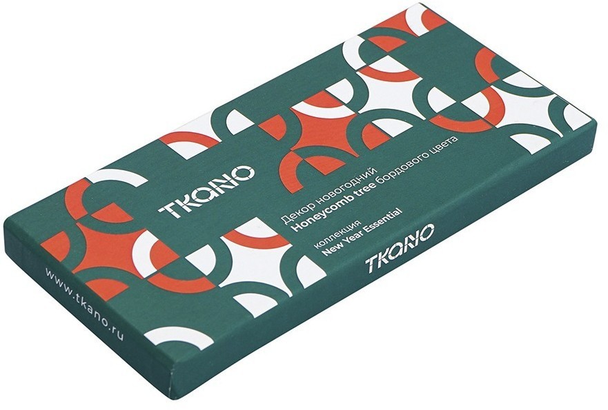 Декор новогодний honeycomb tree бордового цвета из коллекции new year essential, 18 см (76740)