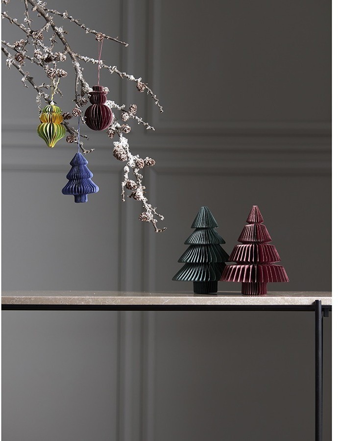 Декор новогодний honeycomb tree бордового цвета из коллекции new year essential, 18 см (76740)