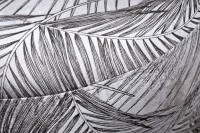 Кресло Verona вращающееся,вельвет принт листья Valdes110-SER/хром 70*77*80см (TT-00011017)