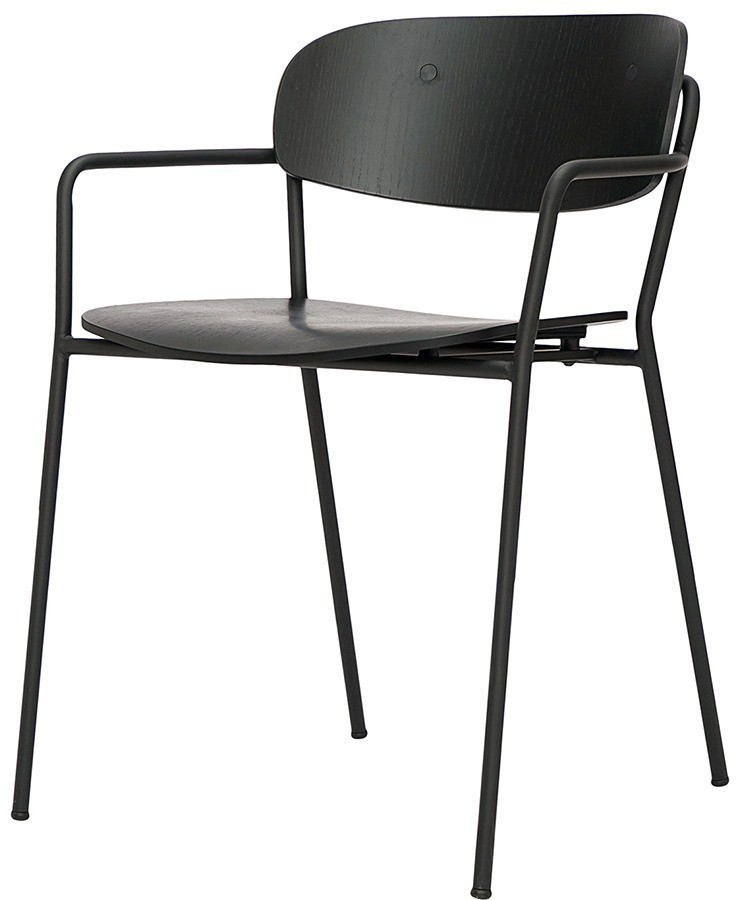 Стул с подлокотниками torfrid, черный (75803)