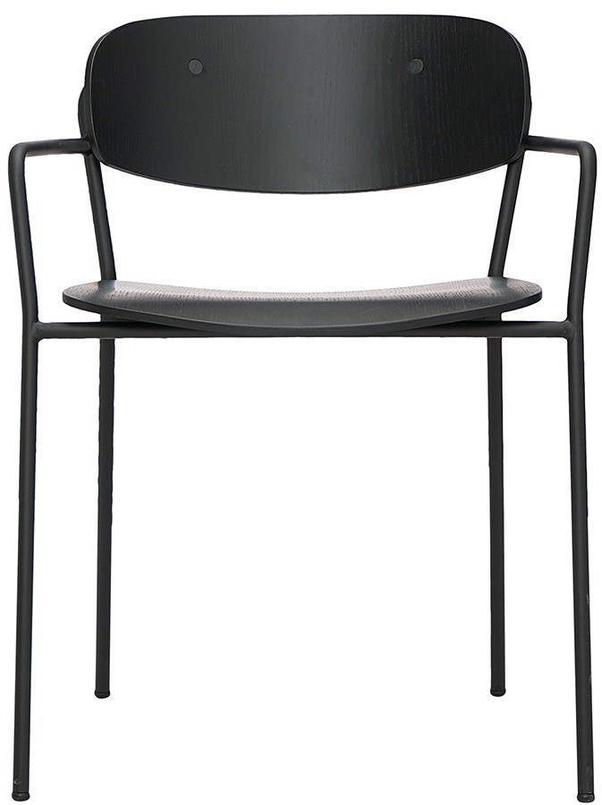 Стул с подлокотниками torfrid, черный (75803)