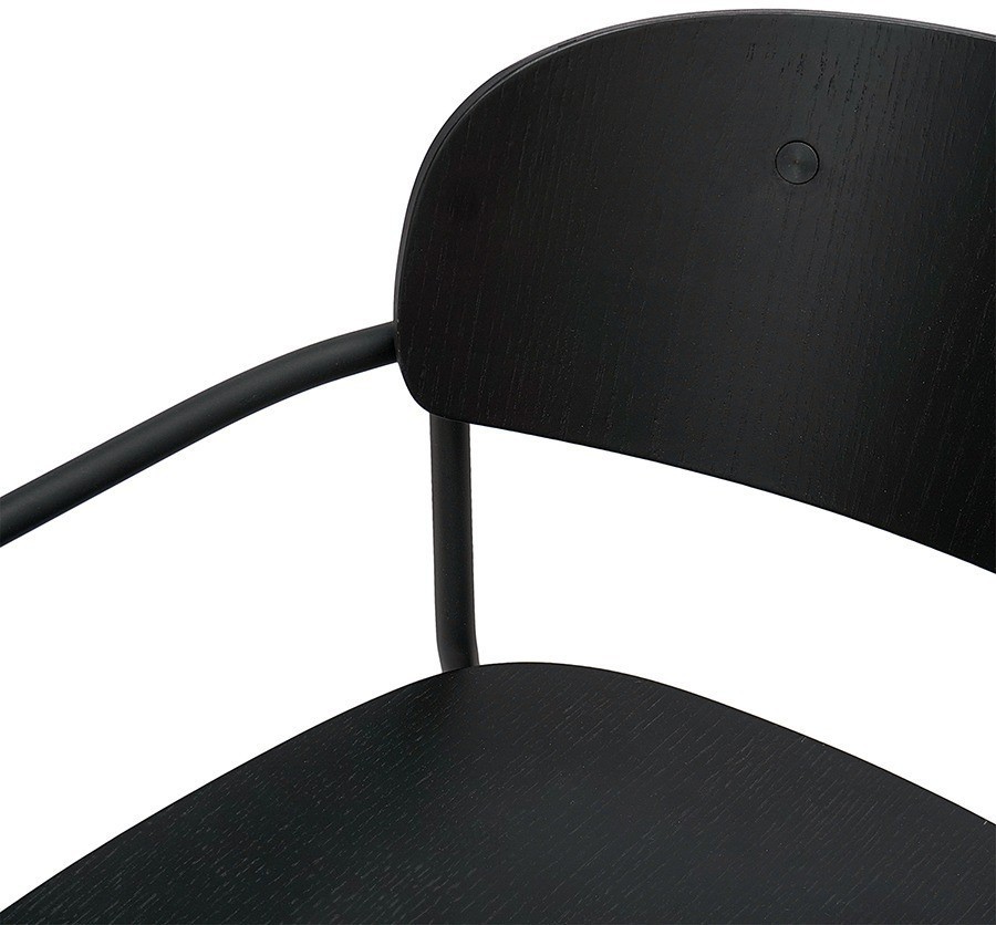 Стул с подлокотниками torfrid, черный (75803)