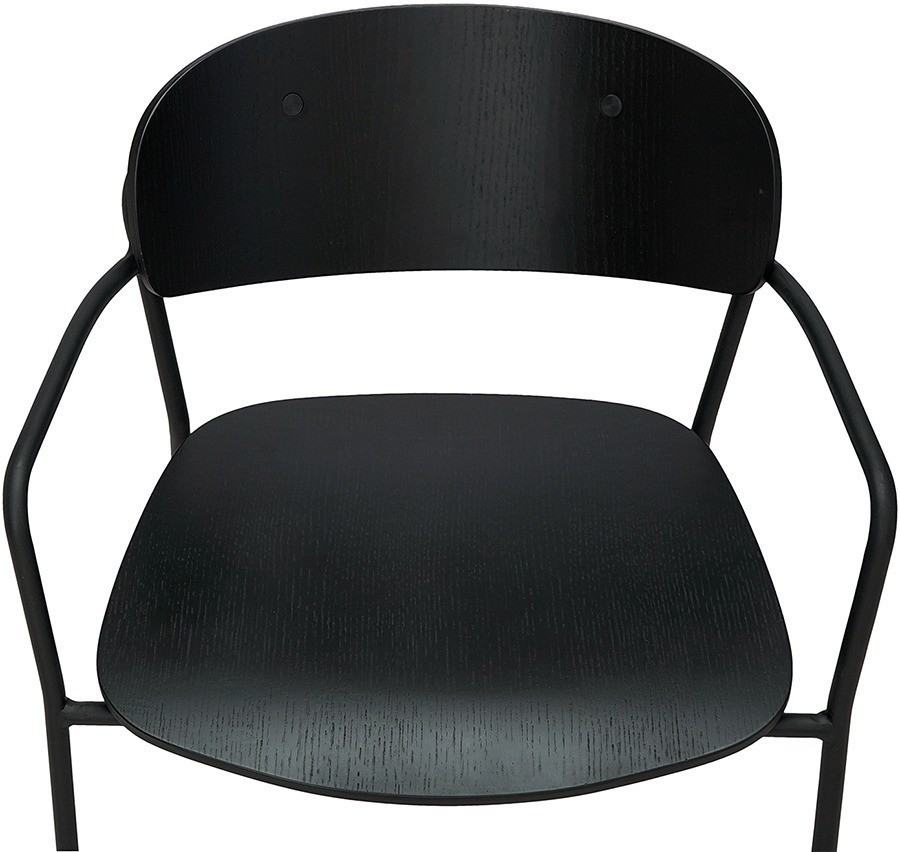 Стул с подлокотниками torfrid, черный (75803)