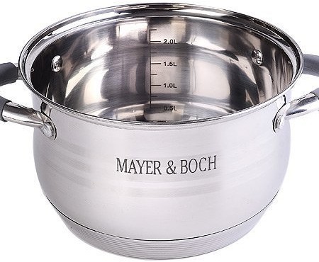 Кастрюля с крышкой 2,9 л с из нержавеющей стали MAYER BOCH (30943)