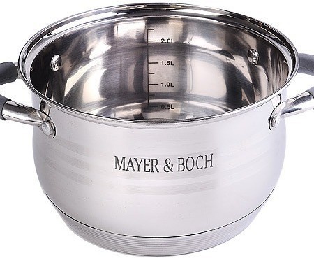 Кастрюля с крышкой 2,9 л с из нержавеющей стали MAYER BOCH (30943)