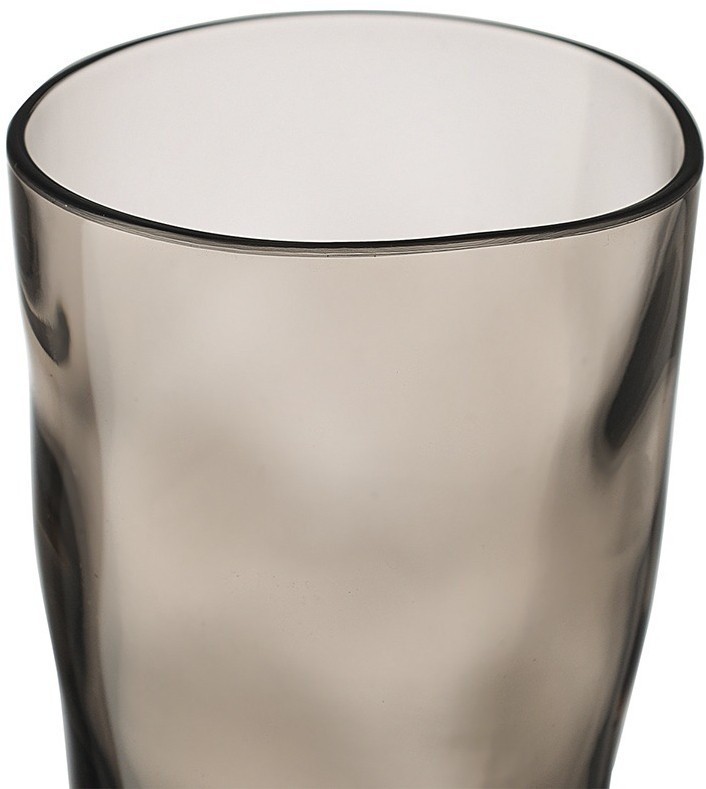 Набор стаканов из акрила hollow, 550 мл, серо-коричневый, 4 шт. (77578)