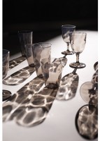 Набор стаканов из акрила hollow, 550 мл, серо-коричневый, 4 шт. (77578)