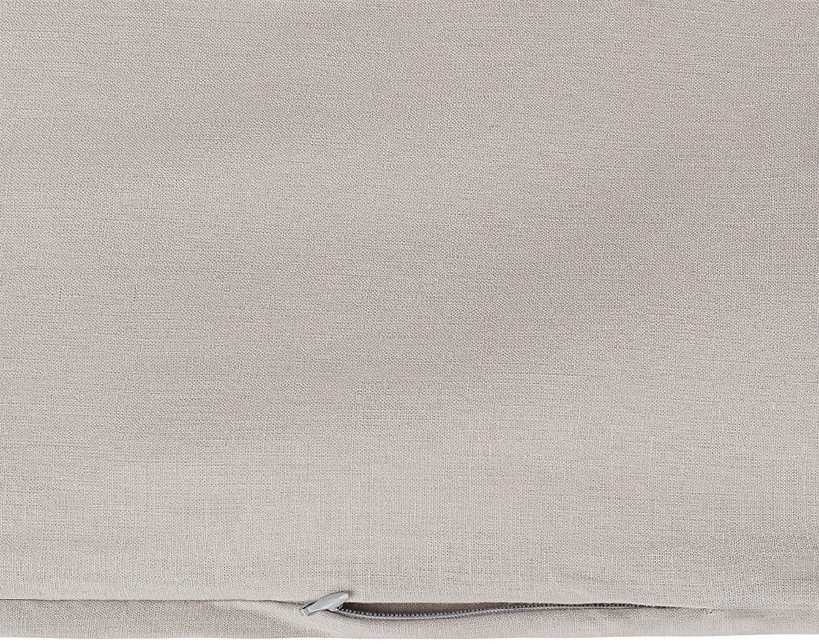 Комплект постельного белья изо льна и хлопка серо-бежевого цвета из коллекции essential, 200х220 см (77128)