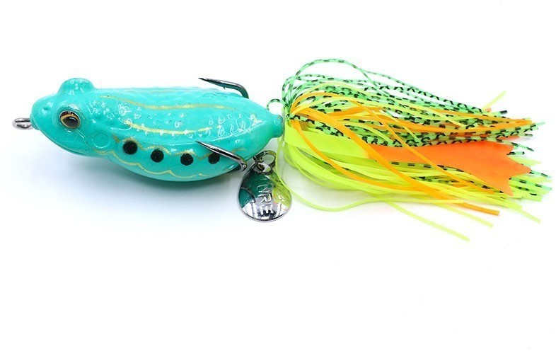 Лягушка-незацепляйка Namazu FROG с лапками, 65 мм, 16 г, цвет 05, YR Hooks (BN) #2 N-FL65-16-05 (87607)