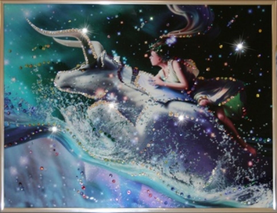 Картина Телец Кагая с кристаллами Swarovski (1150)