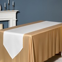 Дорожка на стол 45х220 cm  "феерия. серебро", цвет: белый, tm lefard, полиэстер 100% (986-004-31)