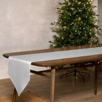 Дорожка на стол 45х220 cm  "феерия. серебро", цвет: белый, tm lefard, полиэстер 100% (986-004-31)